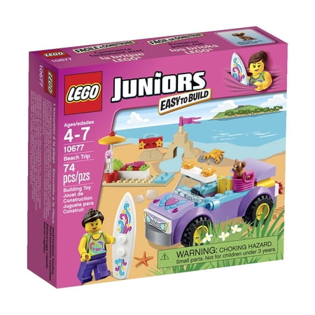 New Lego Building Toy juniors Easy To Build Beach Trip 74-Piece 10677 !