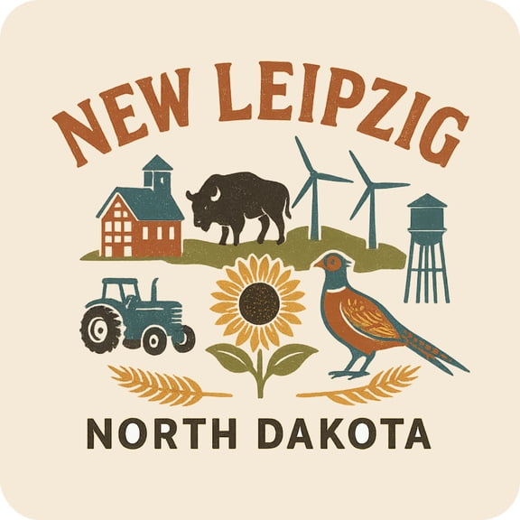 New Leipzig North Dakota Keepsakes Souvenir Vinyl Sticker – Destination Travel Keepsake Collectible (4-Inches Wide)