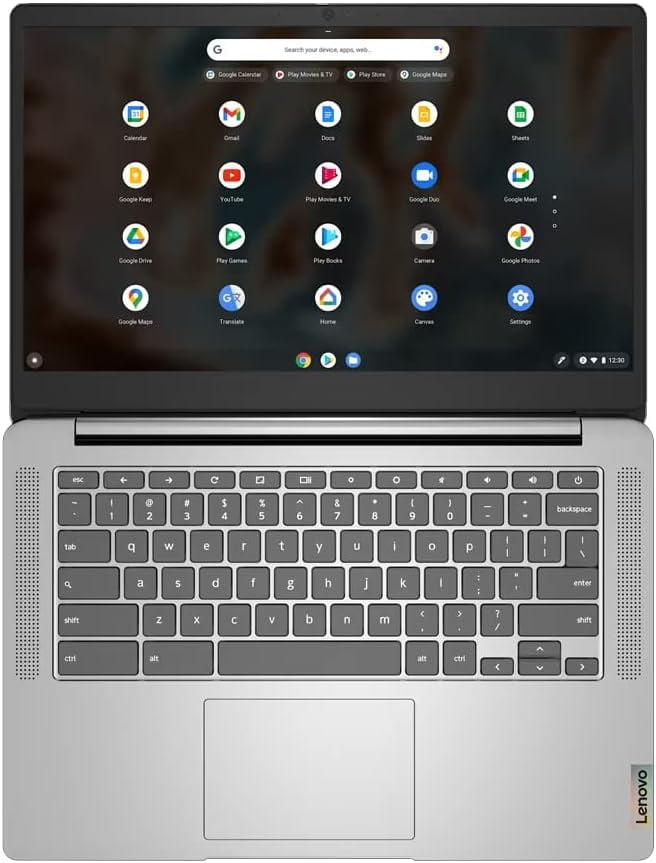 New Lenovo Ideapad 3 Chrome 14" FHD Chromebook , MediaTek MT8183 ,4GB RAM,64GB eMMC, microSD Card Reader ,Artic Grey ,Chrome OS