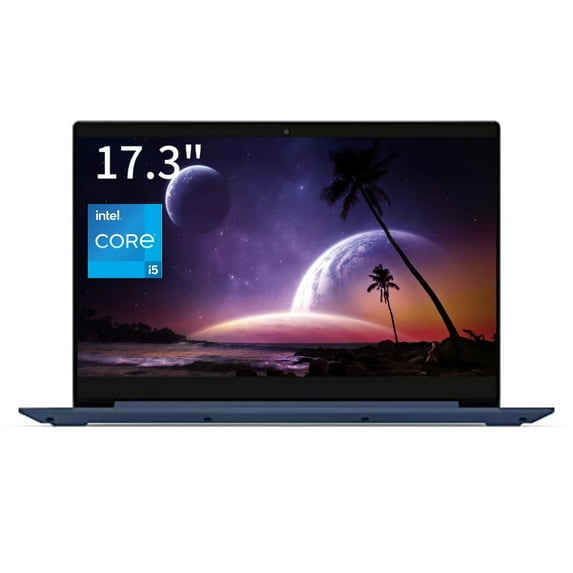New Lenovo Ideapad 3i Laptop, 17.3" HD Display, Intel Core i5-1135G7, 36GB RAM, 1TB SSD,FP Reader, Intel Iris Xe Graphics, Privacy Camera, Wi-Fi, Bluetooth, Windows 11 Pro,Abyss Blue