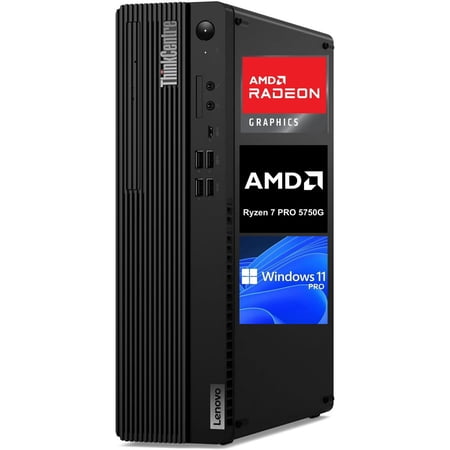 New Lenovo ThinkCentre M75s Gen 2 SFF Desktop PC ,AMD Ryzen 7 PRO 5750G up to 4.6 GHz, 16GB RAM, 512GB SSD,AMD Radeon Graphics , Windows 11 Pro