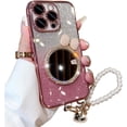 thumbnail image 1 of New with Lens Film Glitter Phone case, Cute Girl, with or Without Lanyard, can be Used as a Makeup Mirror, for iPhone 15 14 13 12 11 Pro Max Plus Phone Case (P7,iPhone 14 Pro Max), 1 of 8