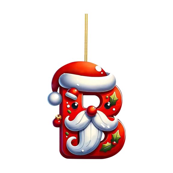 New Letter Ornaments For Christmas Tree Christmas Letters Ornaments A To Z Ornament Letters Decorative Hanging Xmas Alphabet Letters For Christmas Tree Diy Craft Christmas Ornament Hangs Easy To Use
