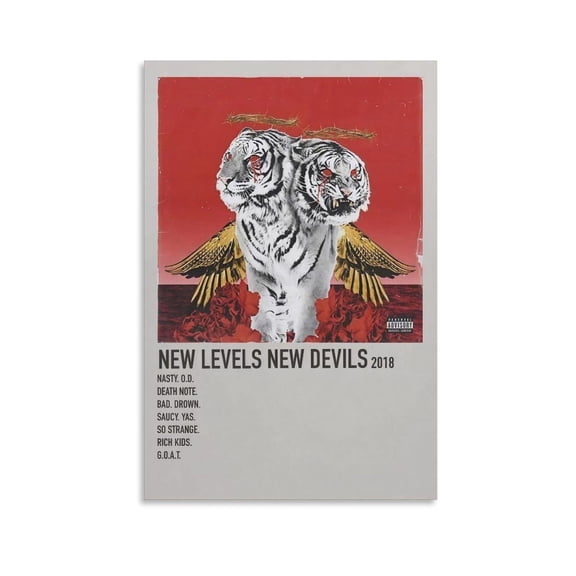 New Levels New Devils by Polyphia Canvas Poster Wall Art Decor Print Picture Paintings for Living Room Bedroom Decoration