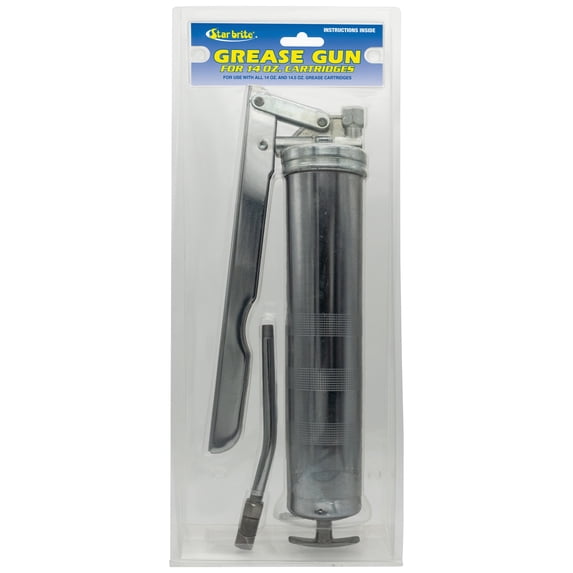 Star brite Heavy Duty Lever Grease Gun for 14 Oz Cartridge, Corrosion Resistant