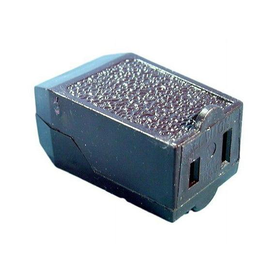 New Leviton Brown 1-15 Straight Blade Connector Plug NEMA 1-15R 15A 125V 102-66