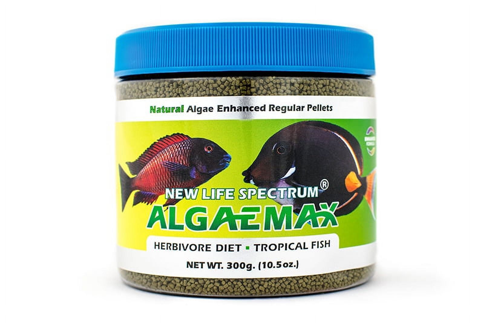 New Life Spectrum Algaemax Tropical Fish Food Pellets, 300 g