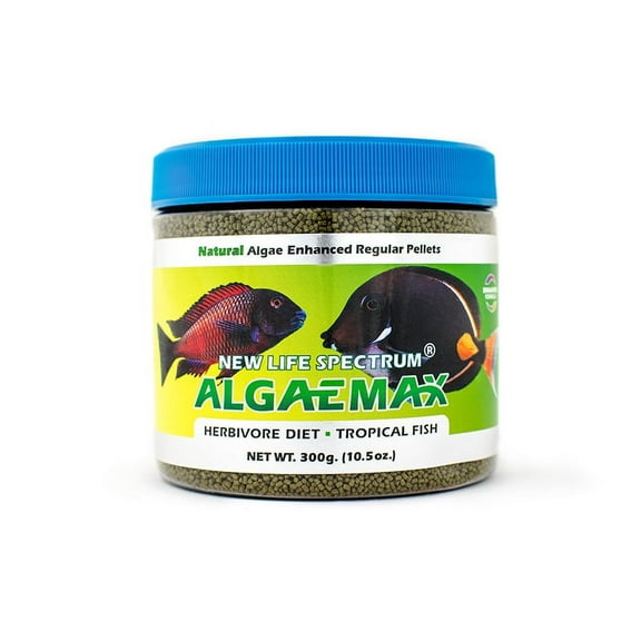 New Life Spectrum Algaemax Tropical Fish Food Pellets, 300 g