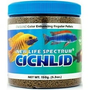 New Life Spectrum Cichlid Color Enhancing Fish Food Pellets, 150 g