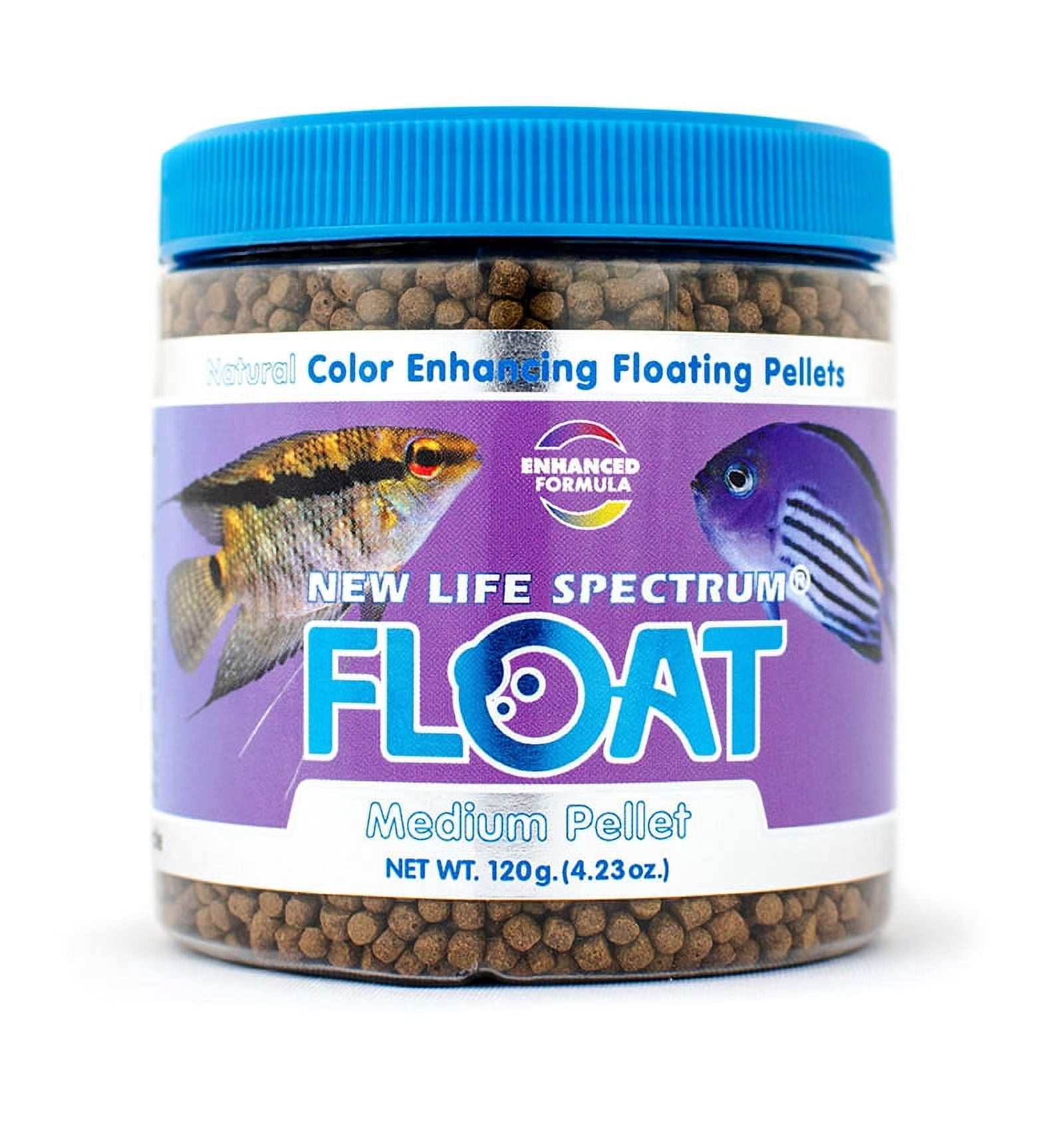 New Life Spectrum Float Fish Food Pellets, Medium (2-2.5mm), 4.23 oz