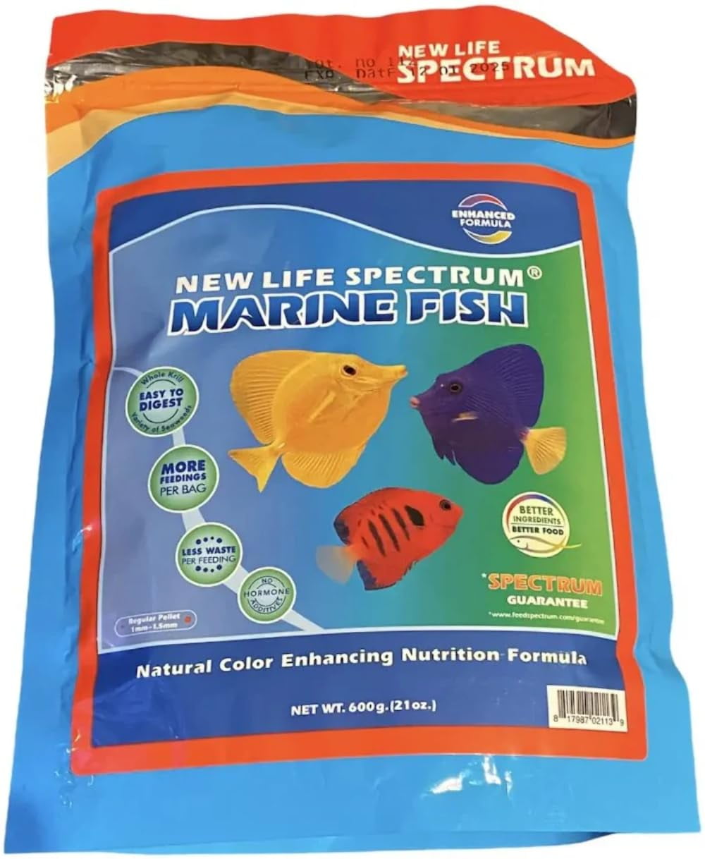 New Life Spectrum Marine Fish Regular Pellet Bag, 600g
