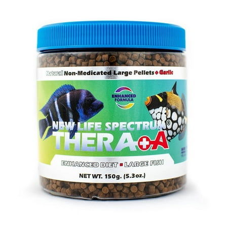 New Life Spectrum Thera A Enhanced Diet Fish Food Pellets, Large, 5.3 oz