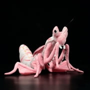 New Lifelike Pink Orchid Mantis Plush Real Life Soft Insect Malaysian Orchid
