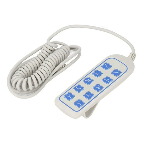 New Lift Chair Hand Controller IP66 Lifting Bed Remote Control Electric Push Rod Controller with 8 Pin 9 Core Plug,1 * Lifting Bed Remote Control,White