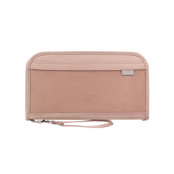 New Lightweight Passport Holder, Cross-Border Document Wallet Anti-Theft Card Holder Handheld Coin Purse Business Trip Case, Pink