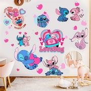 Stitch Wall Stickers Girls Wall Decals Kids Room Decor For Girls Room Bedroom Living Room