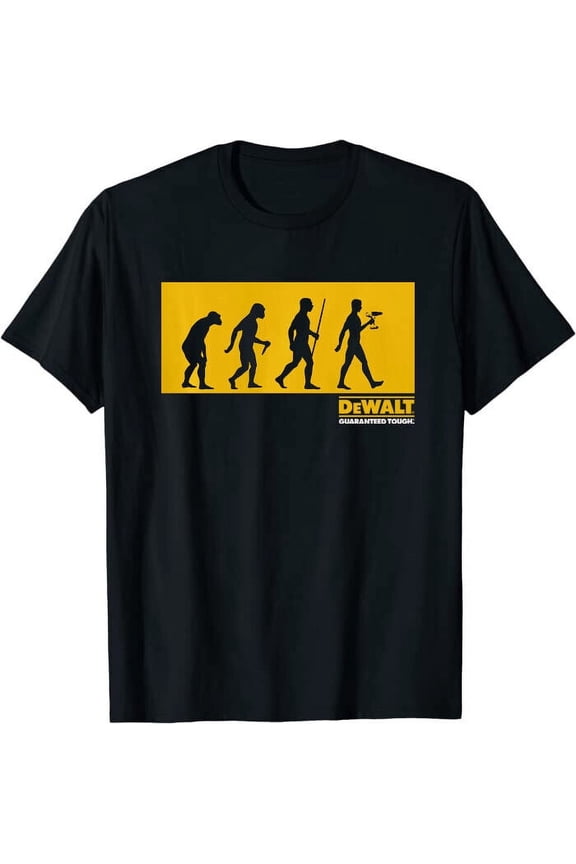 New Limited DeWalt Evolution Tee T-Shirt M-3XL Fast Shipping Made In USA