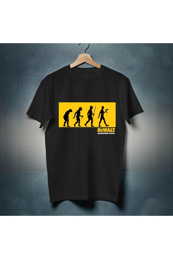 New Limited DeWalt Evolution Tee T-Shirt M-3XL Fast Shipping Made In USA