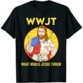New Limited Disc Golf What Would Jesus Throw Frisbee Golf TShirt Free