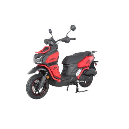HHH Tank 200 King Kong Scooter New Limited Edition–EFI Fuel Injected with Digital LCD Speedometer Moped Motorcycle California Approved