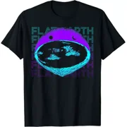 New Limited Flat Earth Society Retro Design Great Gift Idea Tee T-Shirt S-5XL