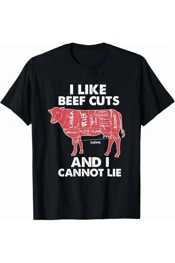 New Limited Funny Beef Cuts Chart I Bbq Butcher Design Best Gift T-Shirt S-3Xl