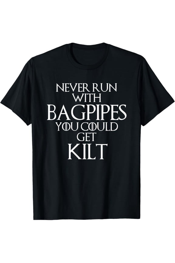 New Limited Funny Scottish Bagpipe Kilt Scotland Pride T-Shirt