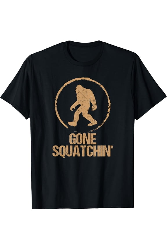 New Limited Gone Squatchin- Bigfoot Hunter Gone Squatchin Sasquatch T-Shirt