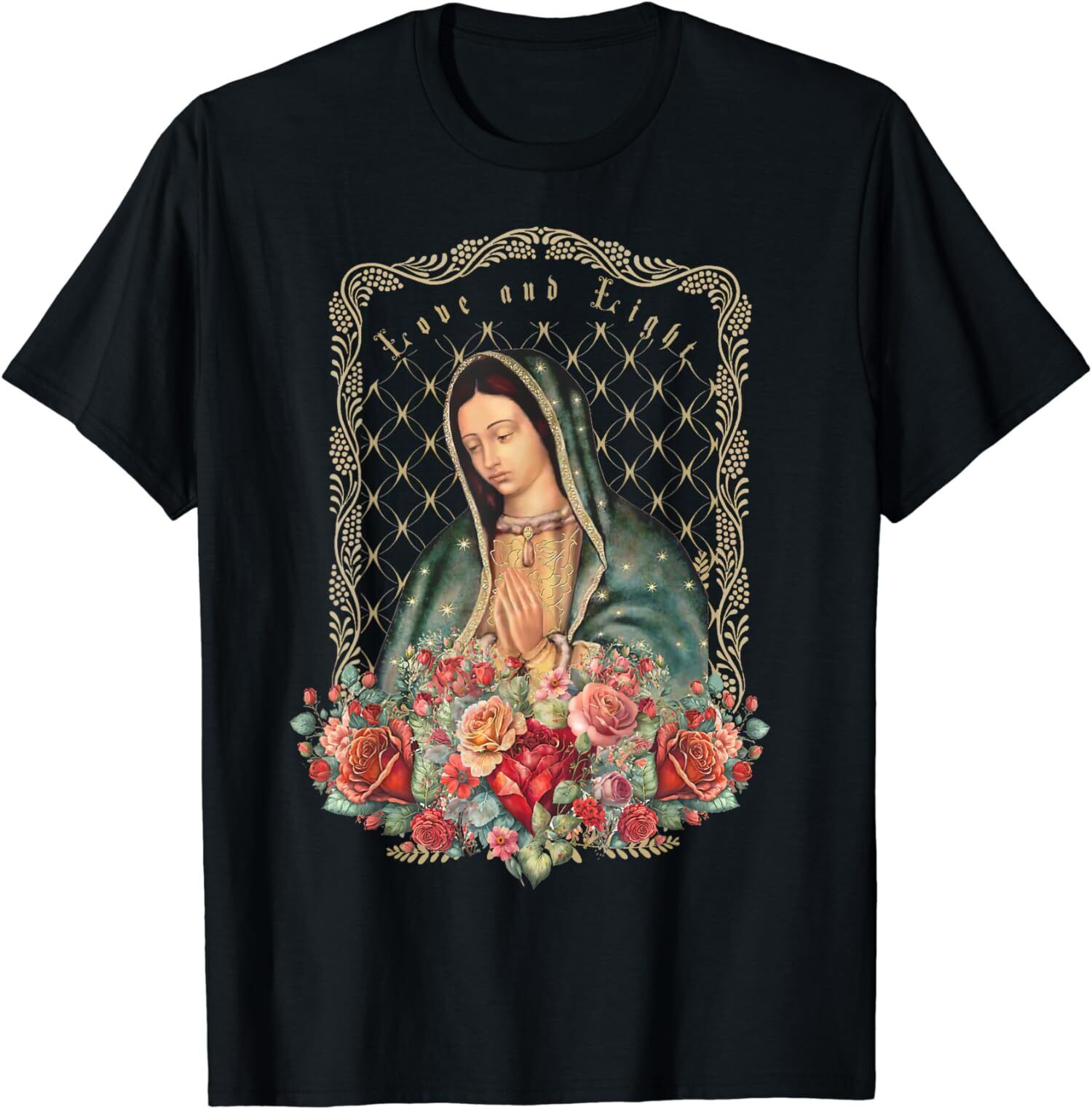 New Limited Our Lady of Guadalupe Virgin Mary Catholic Saint TShirt
