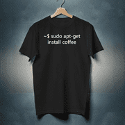 New Limited Sysadmin Sudo Apt-Get Install Coffee T-Shirt