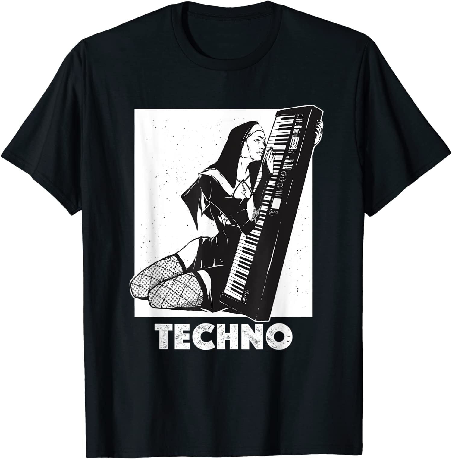 New Limited Techno Nun House DJ Breakcore Cybergrind T Shirt Walmart new-limited-techno-nun-house-dj-breakcore-cybergrind-t-shirt-walmart