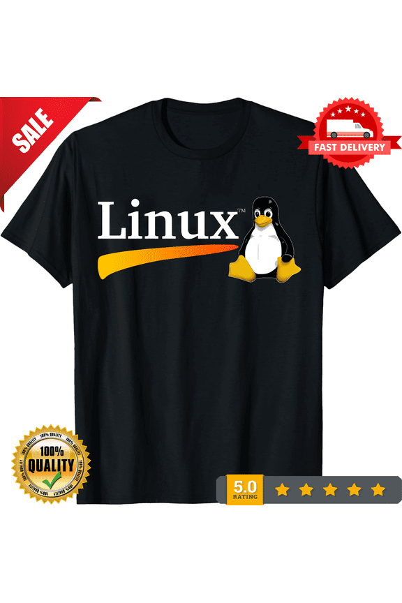 New Linux OS Logo BlackGreyNavyWhite Size S-5XL Unisex T-Shirt, ULTRA LIMITED-TH75575