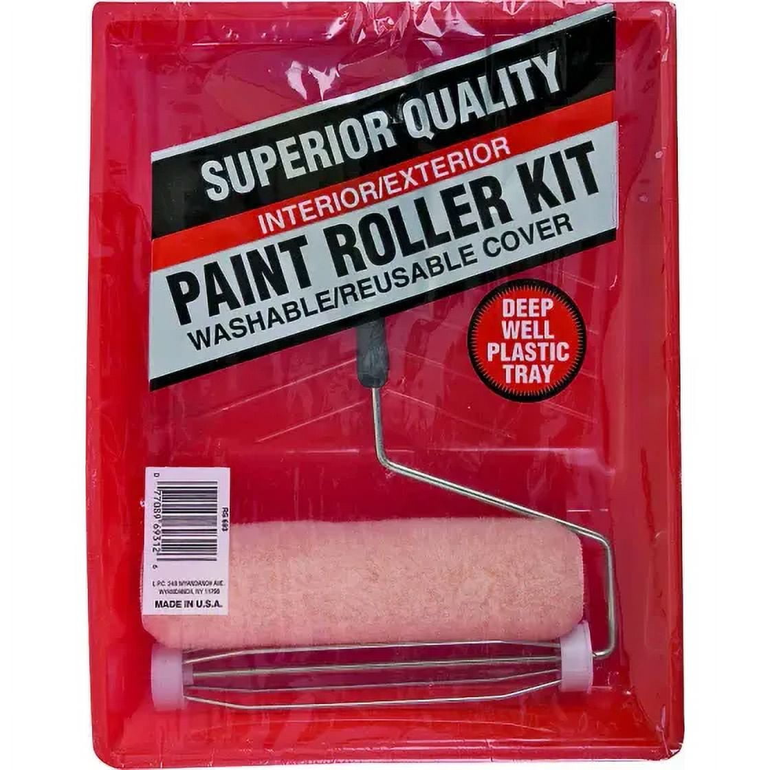 New Linzer RS693 9 Inch Paint Roller And Plastic Tray Set