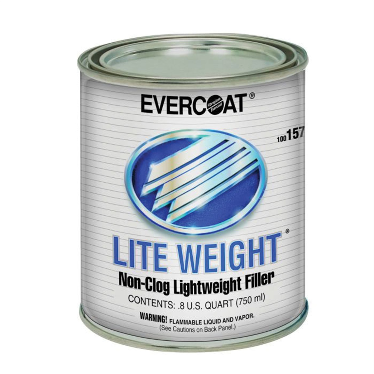 Evercoat 100157 Lightweight Body Filler, 750 mL Can, Gray, Liquid