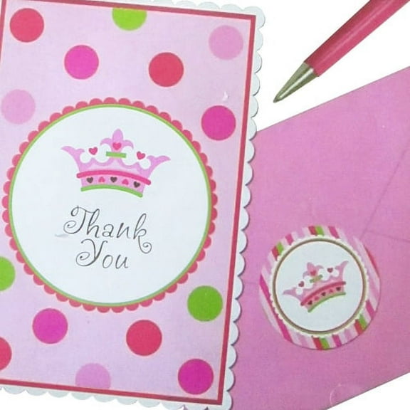 New Little Princess Thank You Notes w/ Envelopes (8ct)