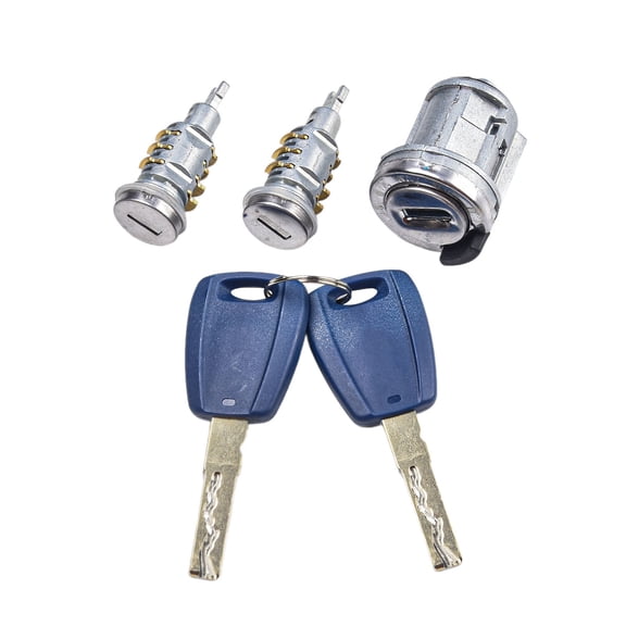New Lock Cylinder Key Silver Accessories For Fiat For Doblo 2010-2022 For Vauxhall Combo D Replacement