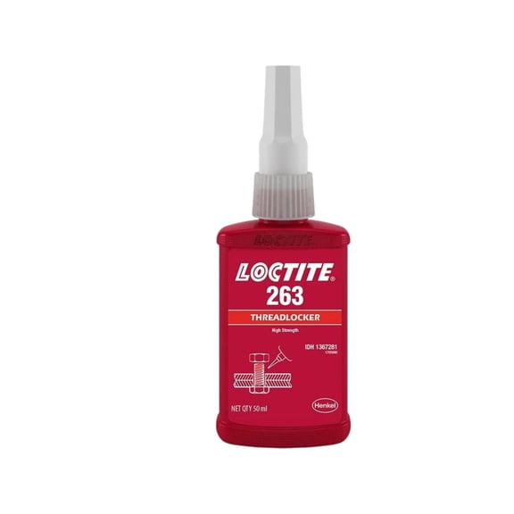 New Lockite 263 Permanent High Strength Locking Adhesive Threadlocker 50ml Red