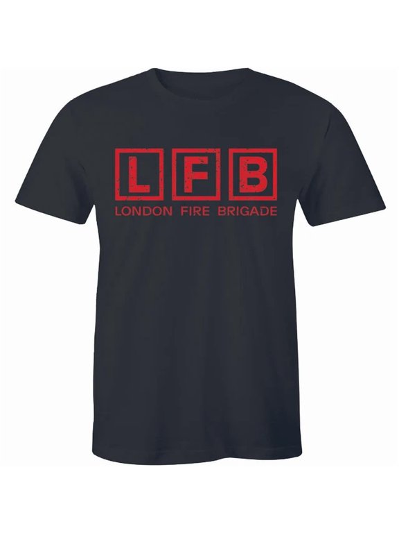 New London UK United Kingdom Fire Brigade Department Unit Rescuet Graphic Shirt, Size S-5XL