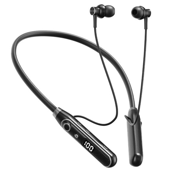 New Long-Lasting Wireless Bluetooth Neckband Earphones High Capacity Noise Reduction Sports Sweatproof Waterproof Earphones
