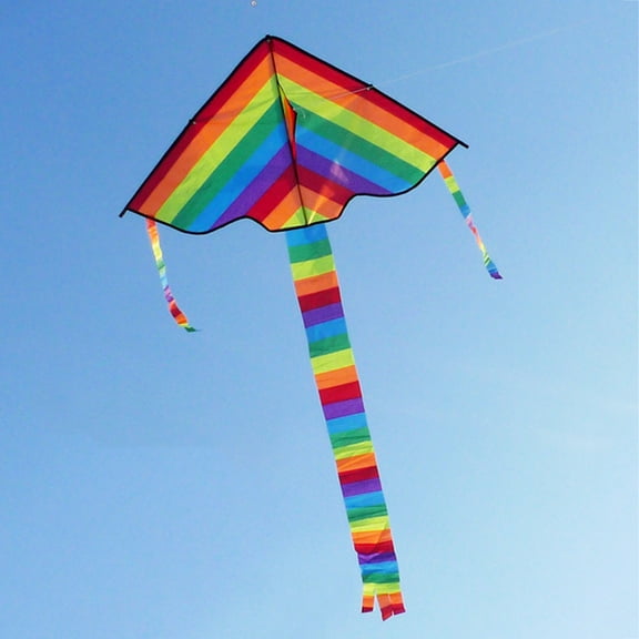 New Long Tail Rainbow Kite Outdoor Kites Flying Kite For Children Kids