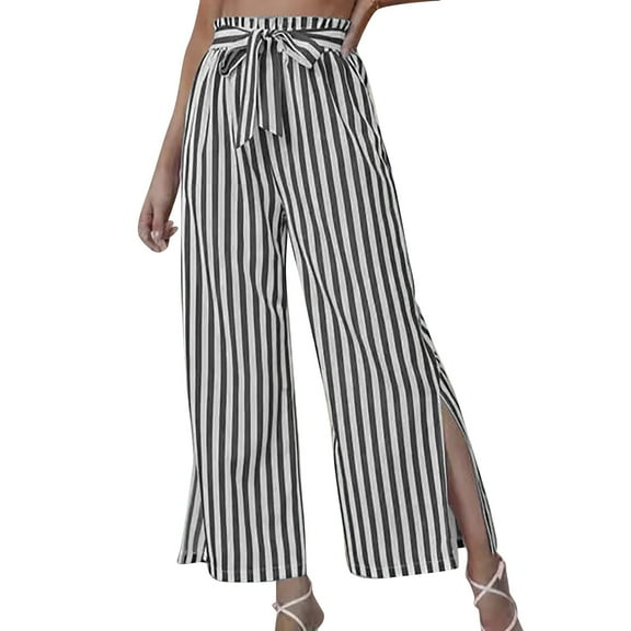 New Long Wide Leg Pants Women's Temperament Commuting Mid Waist Fold Two Wear Nine Points Pants Sports Pants Large Size Pants