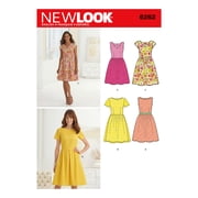 New Look Sewing Pattern 6262 - Misses Dress with Neckline Variations, Size A 10-12-14-16-18-20-22