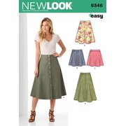 New Look Sewing Pattern 6346 - Skirts for Women - A 8-10-12-14-16-18-20 - Easy