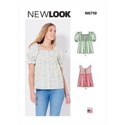 New Look Sewing Pattern 6719 Tops A 8-10-12-14-16-18