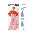 thumbnail image 1 of New Look Sewing Pattern 6758 - Misses' Top and Pants, Size: A (XS-S-M-L-XL), 1 of 9