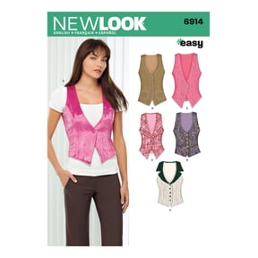 New Look Sewing Pattern 6914 - Waistcoats for Women - 4-6-8-10-12-14-16 - Easy