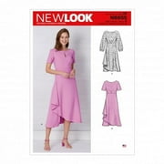 New Look Sewing Pattern N6655 Misses Dress in Two Lengths with Sleeve Variations, A 6-8-10-12-14-16-18, Various