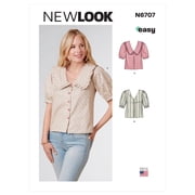 New Look Sewing Pattern N6707 - Misses Tops, Size A 4-6-8-10-12-14-16