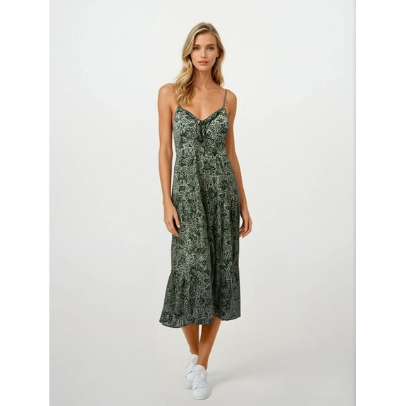 NewLook Women's Sundress, V-Neck, Sleeveless, Maxi Dress, Juniors