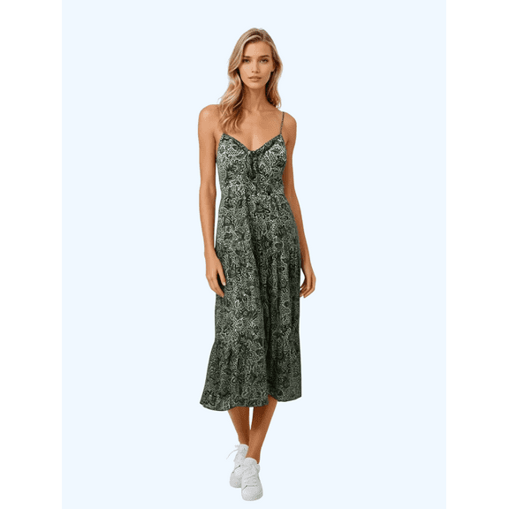 NewLook Women's Sundress, V-Neck, Sleeveless, Maxi Dress, Juniors